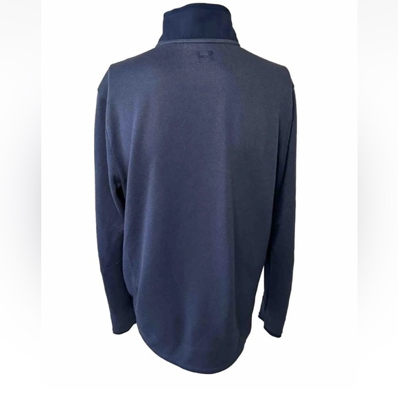 Under Armour Golf Men's Storm ColdGear Pullover Navy Blue Sweater Large 1/4 Snap - Picture 5 of 13
